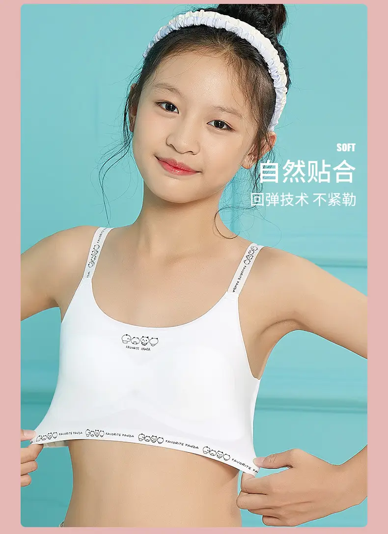 Developmental Girl Bra Light Blue Underwear Junior High Girls — feature 17
