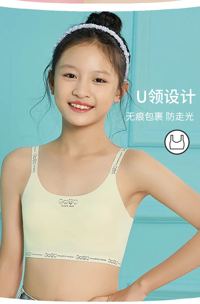 Developmental Girl Bra Light Blue Underwear Junior High Girls — feature 5