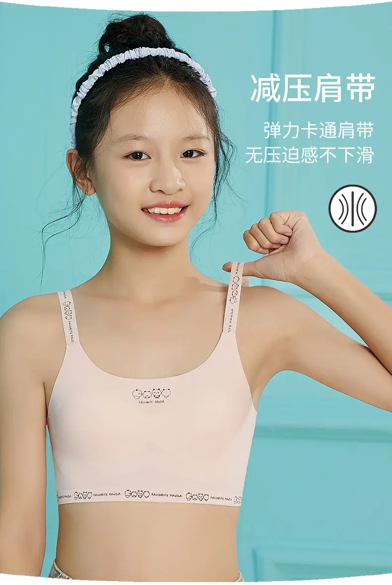 Developmental Girl Bra Light Blue Underwear Junior High Girls — feature 6