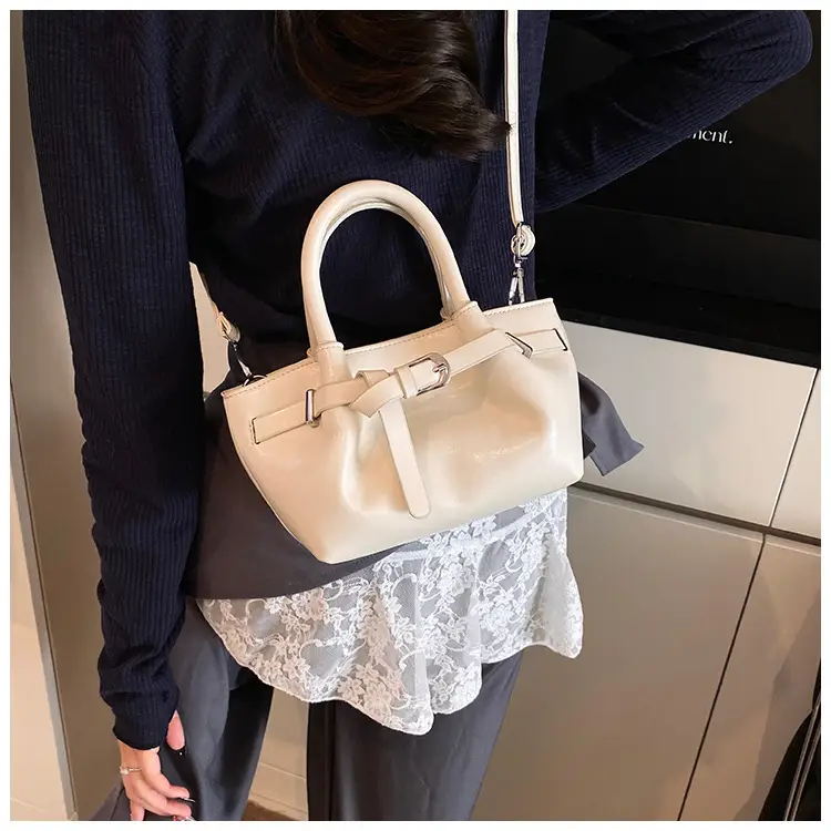 Black Pleated Leather Handbag for Women 2025 — feature 25