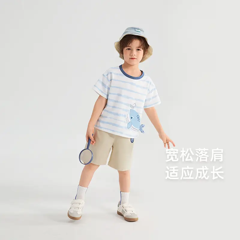 Kids Summer T-Shirt White Graphic Print Boys - Image 8