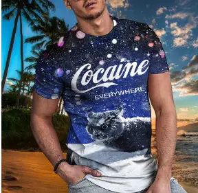 Men 3D Heart T-Shirt Support Palestine - Image 7