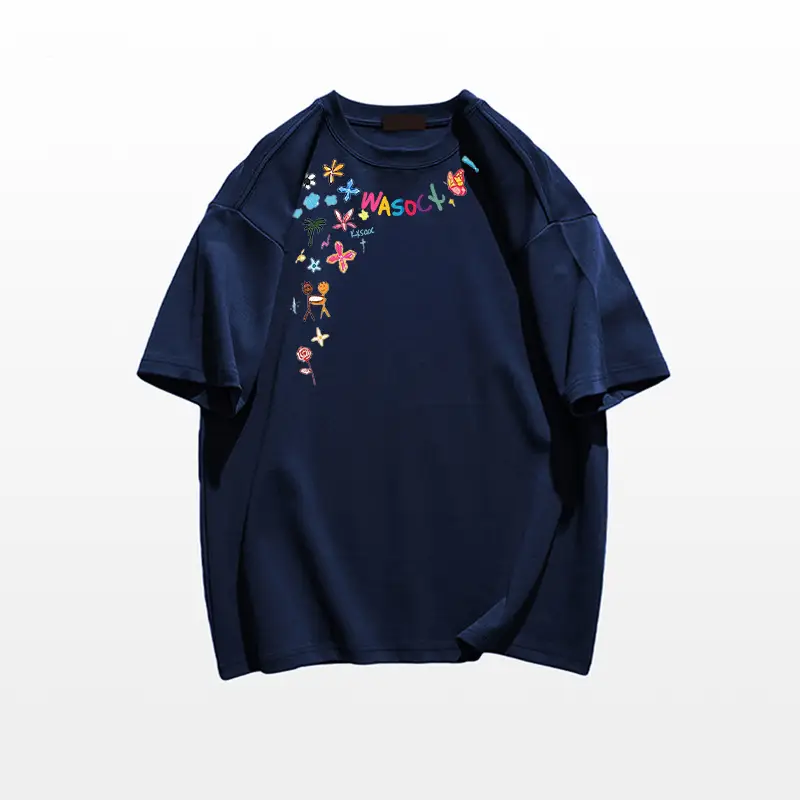 chubby girl Cotton Design Short-sleeved T-shirt Women's 2025 New Summer American Style High Street Half-sleeved Loose Chic Top — feature 11