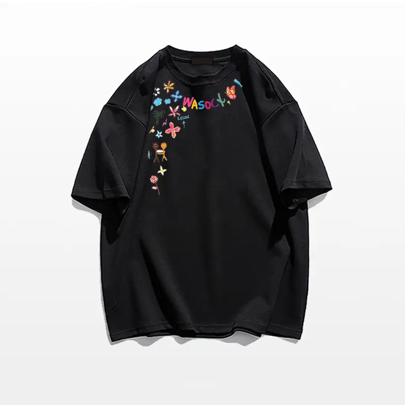 chubby girl Cotton Design Short-sleeved T-shirt Women's 2025 New Summer American Style High Street Half-sleeved Loose Chic Top — feature 9