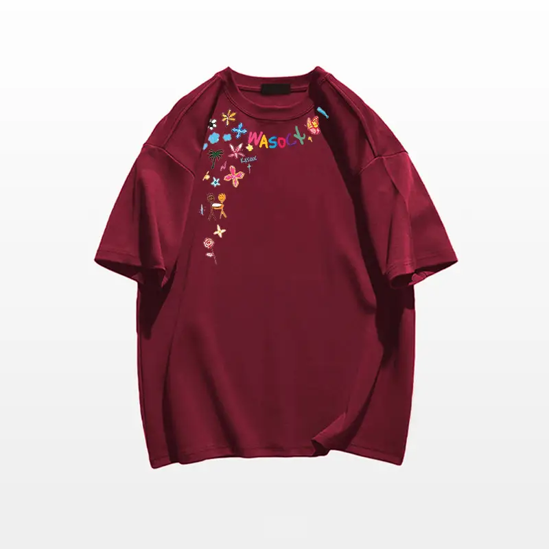 chubby girl Cotton Design Short-sleeved T-shirt Women's 2025 New Summer American Style High Street Half-sleeved Loose Chic Top