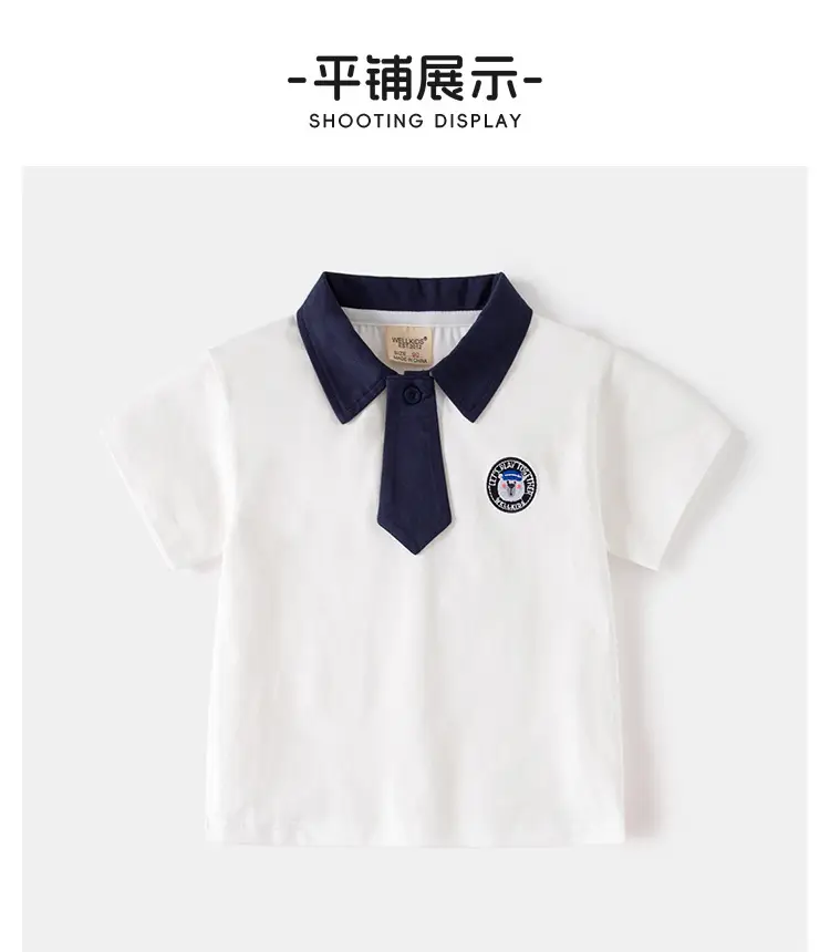 Boys Navy Polo Shirt 2025 Summer New Arrival — feature 8