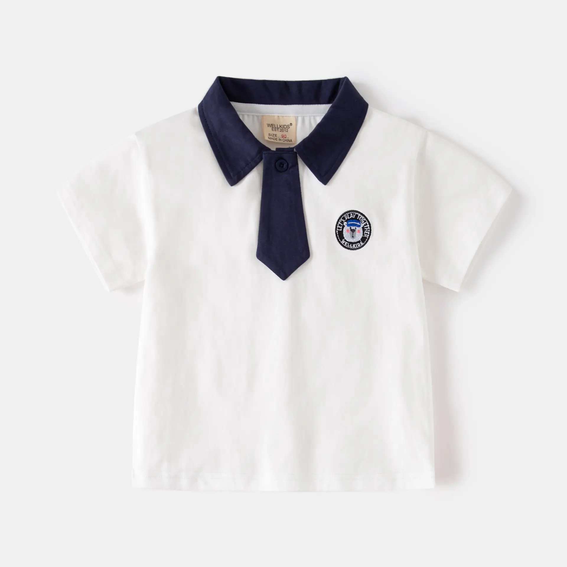 Boys Navy Polo Shirt 2025 Summer New Arrival - Image 2