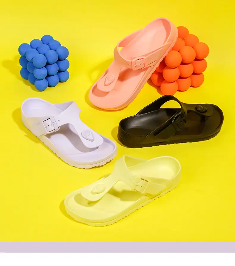 hotmarzz Heima New Slippers Wear-resistant Single Buckle Eva Sandals for Couple Summer Outdoor Indoor Arch Sandals — feature 7