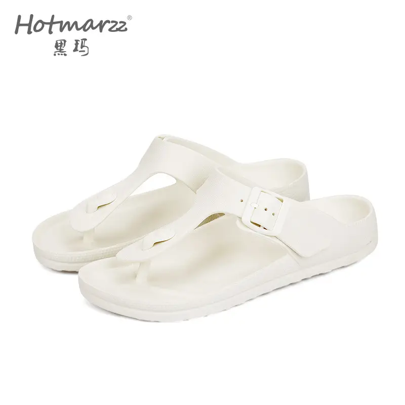 hotmarzz Heima New Slippers Wear-resistant Single Buckle Eva Sandals for Couple Summer Outdoor Indoor Arch Sandals