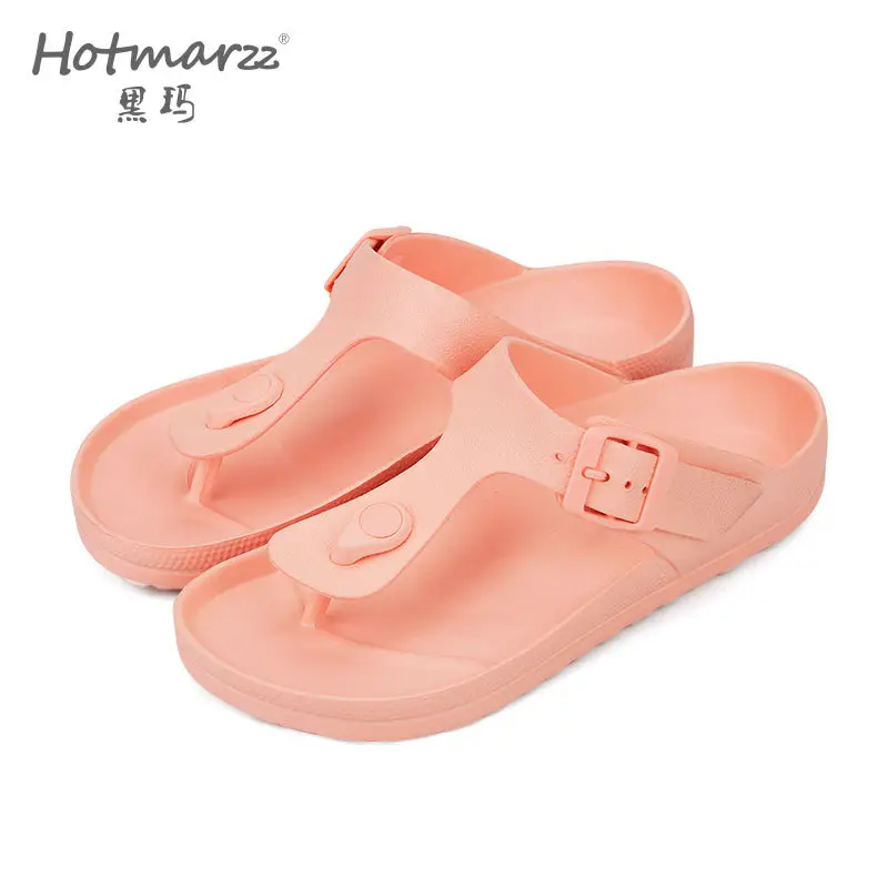 hotmarzz Heima New Slippers Wear-resistant Single Buckle Eva Sandals for Couple Summer Outdoor Indoor Arch Sandals - Image 2