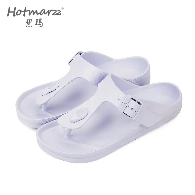 hotmarzz Heima New Slippers Wear-resistant Single Buckle Eva Sandals for Couple Summer Outdoor Indoor Arch Sandals - Image 5