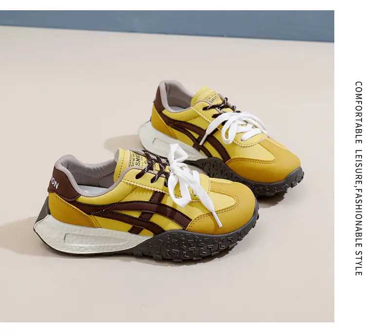 Cross-Border Women's Shoes, New Spring Models, Thick-Soled Height-Increasing German Training Shoes, Retro Casual Color-Blocking Shoes with Butterfly Bows, A-Gan Shoes — feature 38