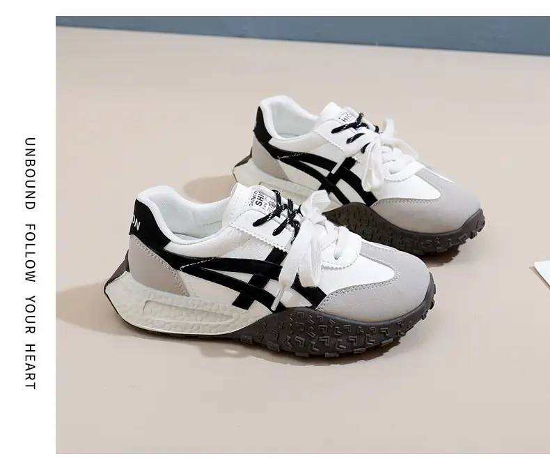 Cross-Border Women's Shoes, New Spring Models, Thick-Soled Height-Increasing German Training Shoes, Retro Casual Color-Blocking Shoes with Butterfly Bows, A-Gan Shoes — feature 41