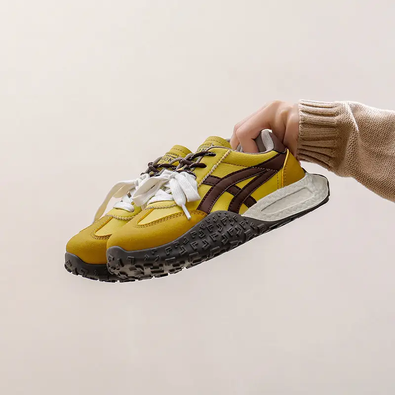 Cross-Border Women's Shoes, New Spring Models, Thick-Soled Height-Increasing German Training Shoes, Retro Casual Color-Blocking Shoes with Butterfly Bows, A-Gan Shoes - Image 3