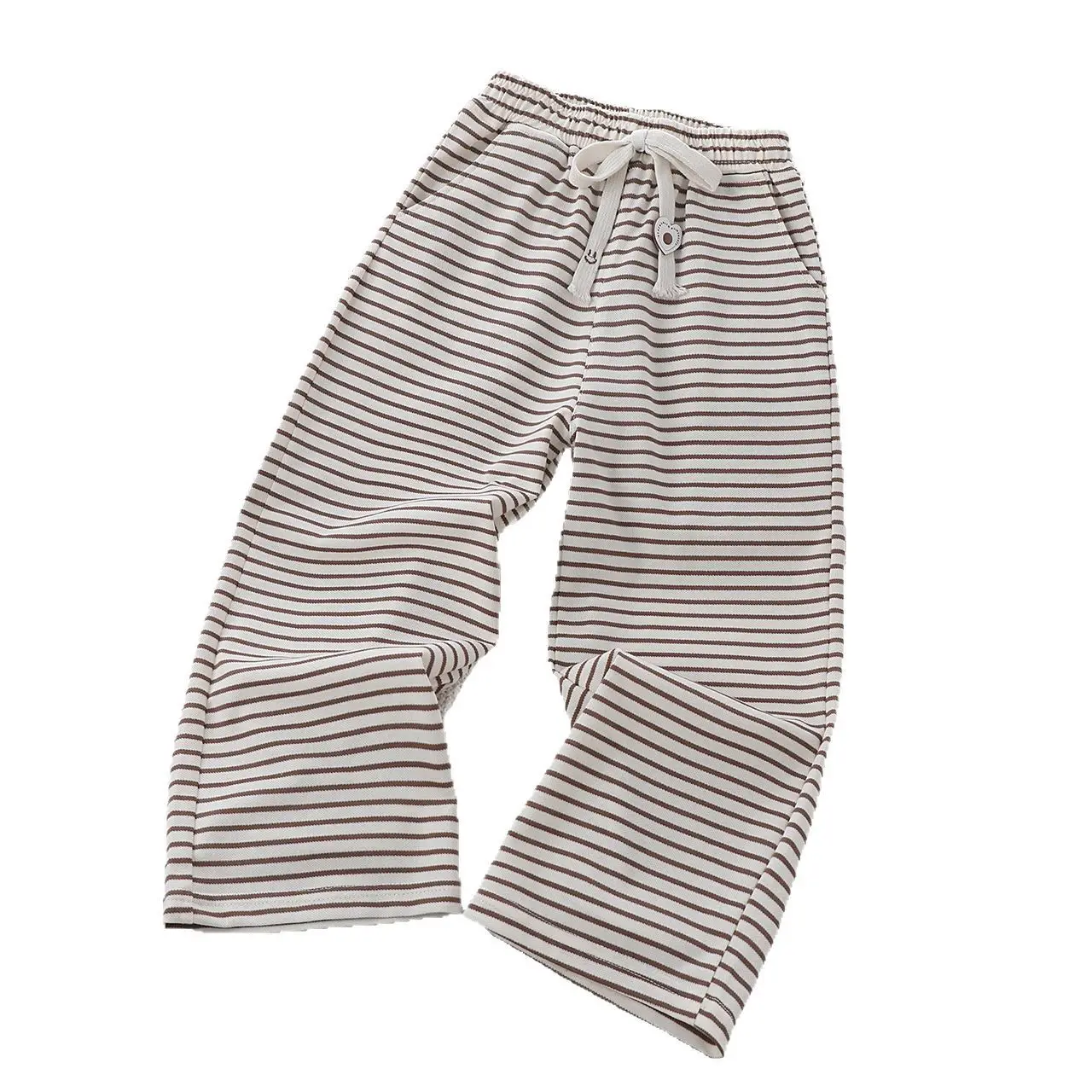 Children's Striped Wide Leg Pants 2025 Summer Cotton - Image 7