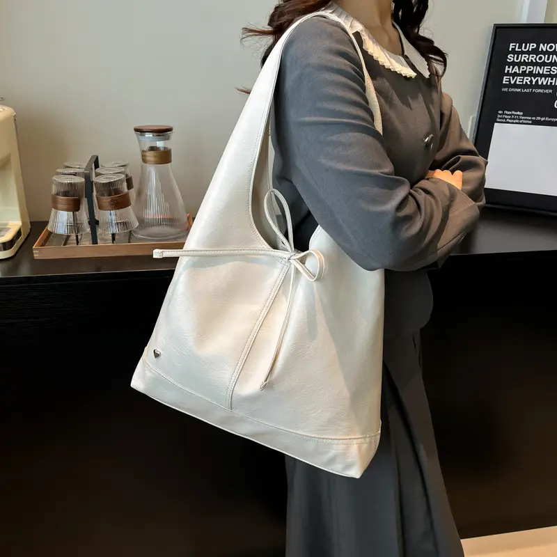 Light Blue Lazy Wind Women's Shoulder Tote Bag - Image 7