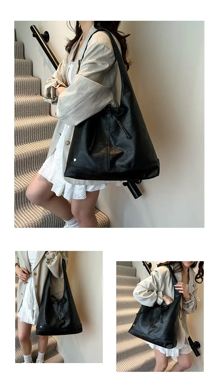 Light Blue Lazy Wind Women's Shoulder Tote Bag — feature 10