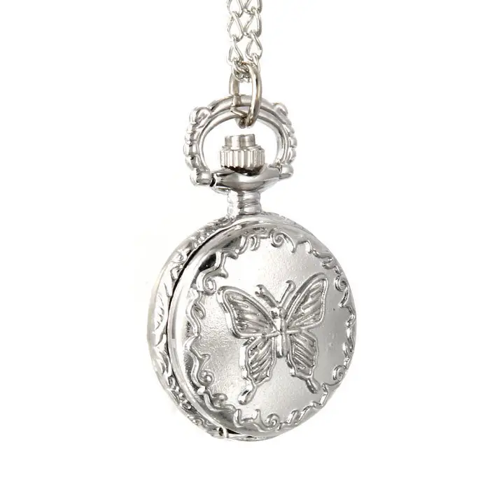 Vintage Silver Quartz Pocket Watch for Women — feature 6