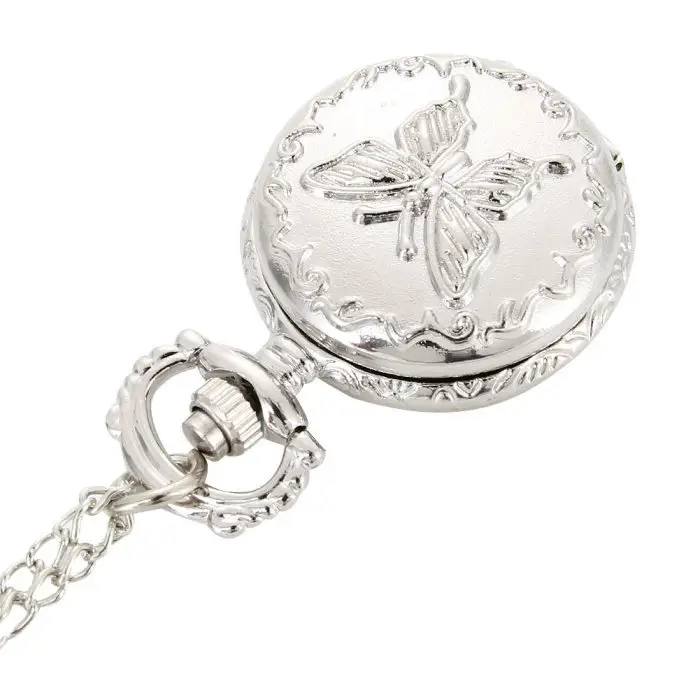 Vintage Silver Quartz Pocket Watch for Women — feature 7