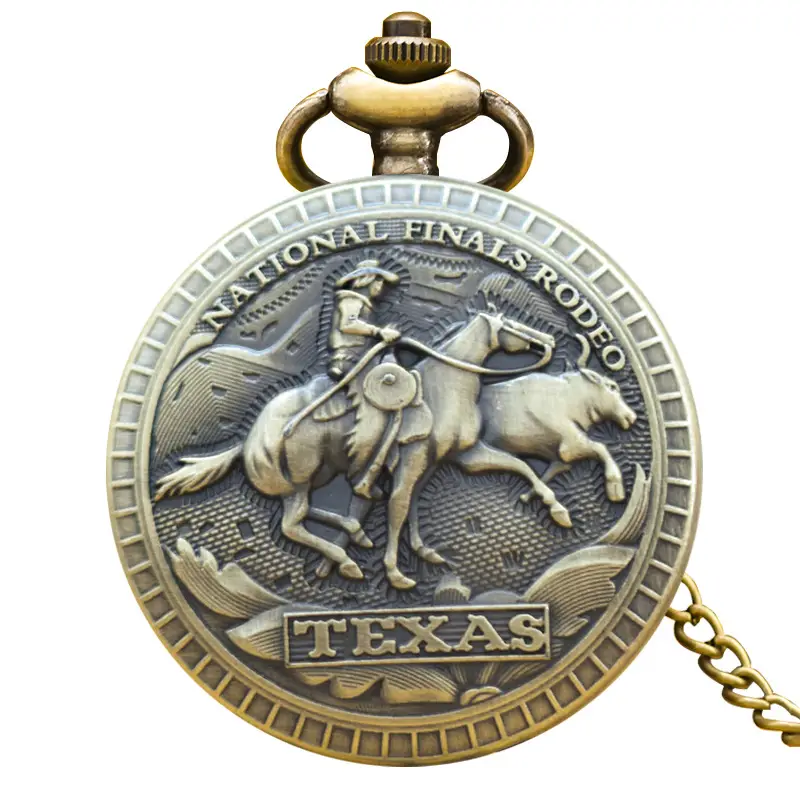 Classic Retro Horse Flip Cover Pocket Watch Watch - Image 2