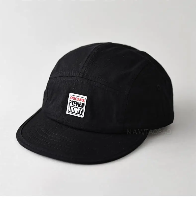 Men's Grey Duck Tongue Cap with Label — feature 1