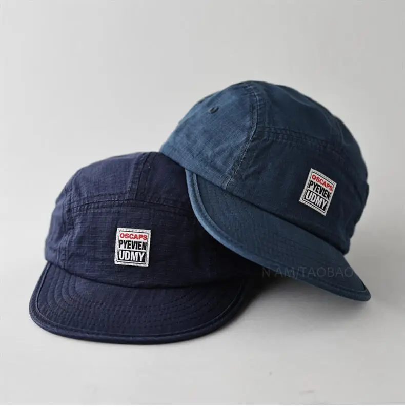 Men's Grey Duck Tongue Cap with Label — feature 7