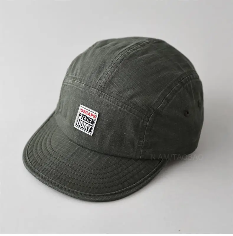 Men's Grey Duck Tongue Cap with Label — feature 9