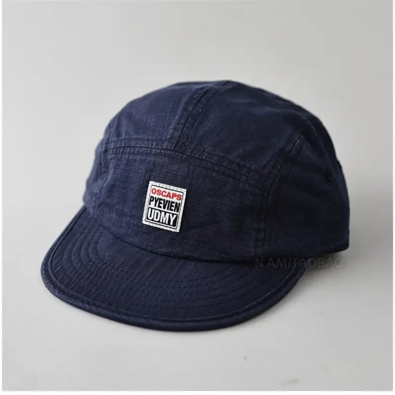 Men's Grey Duck Tongue Cap with Label - Image 5