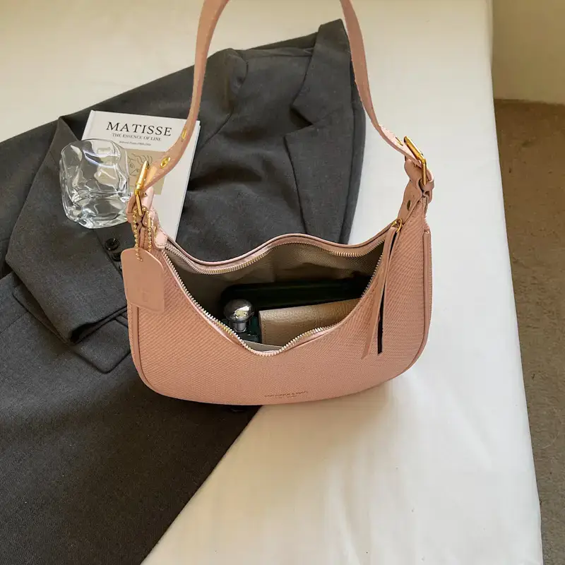 Retro Western Underarm Bag Women's Pink 2025