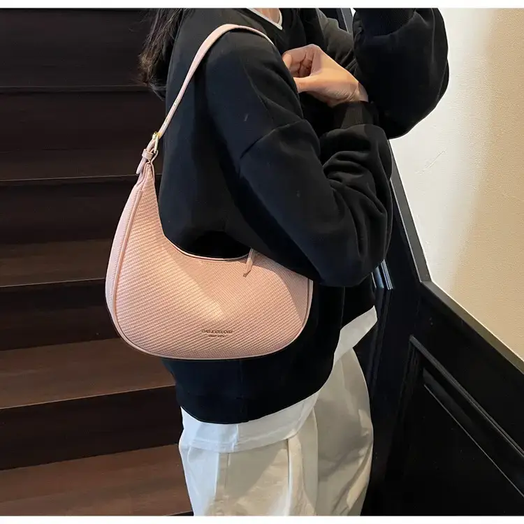 Retro Western Underarm Bag Women's Pink 2025 — feature 15