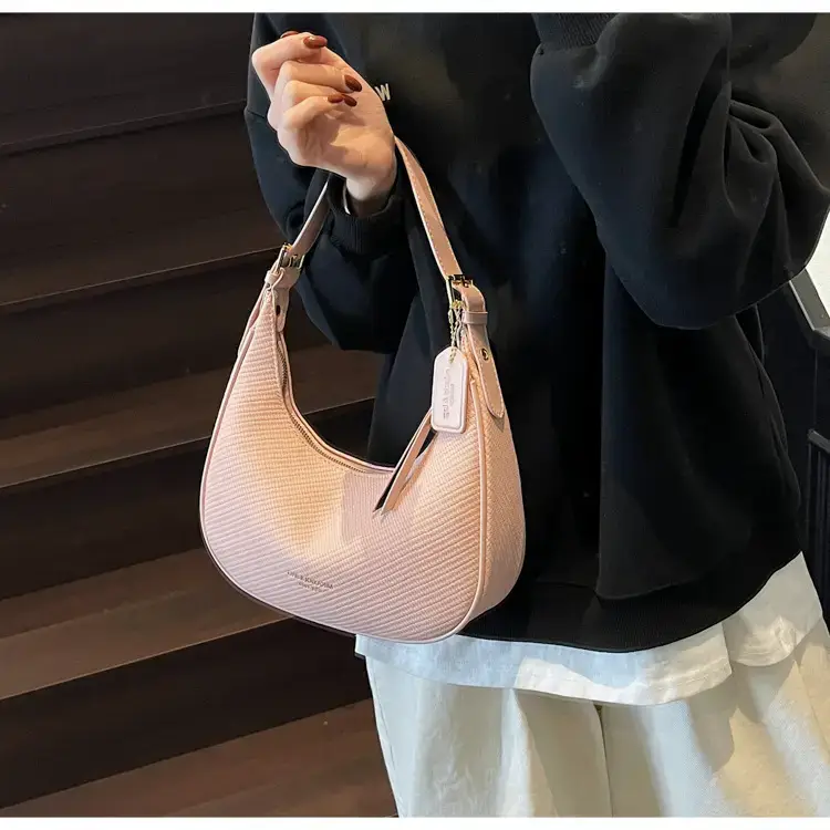 Retro Western Underarm Bag Women's Pink 2025 — feature 17