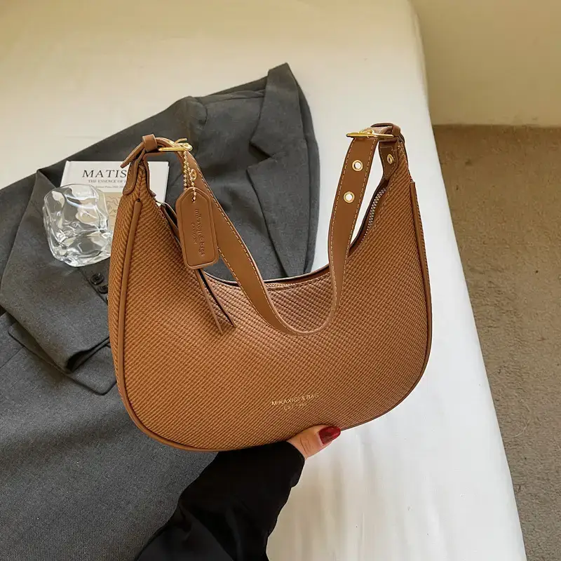 Retro Western Underarm Bag Women's Pink 2025