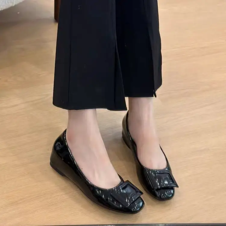 Petite Square Buckle Shoes for Women 2025 Spring - Image 4
