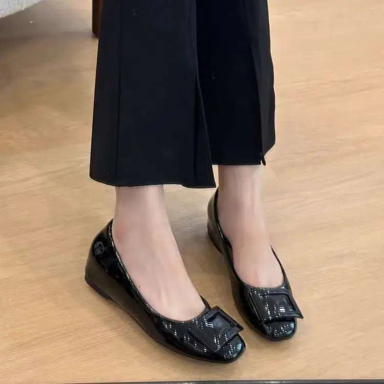 Petite Square Buckle Shoes for Women 2025 Spring — feature 13