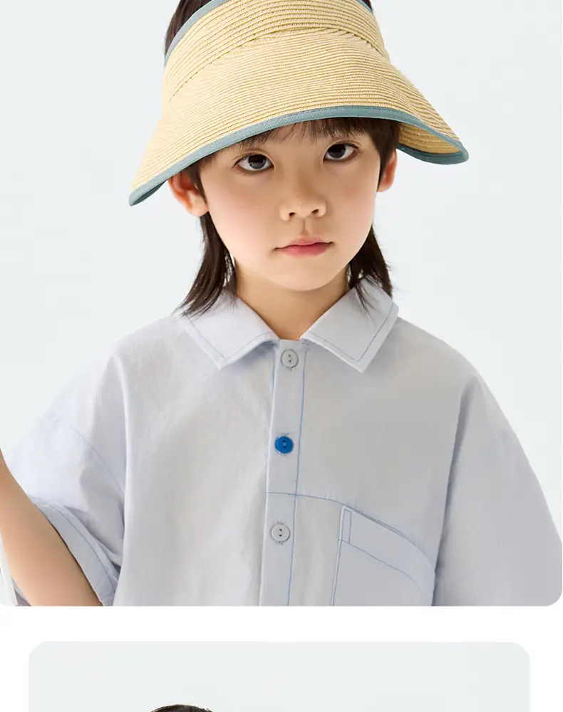 Children Sunhat Straw Peaked Cap Summer Wear — feature 16