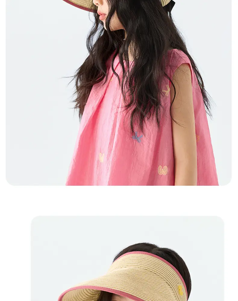 Children Sunhat Straw Peaked Cap Summer Wear — feature 18