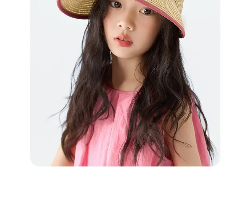 Children Sunhat Straw Peaked Cap Summer Wear — feature 19