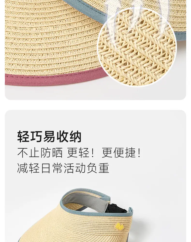 Children Sunhat Straw Peaked Cap Summer Wear — feature 6