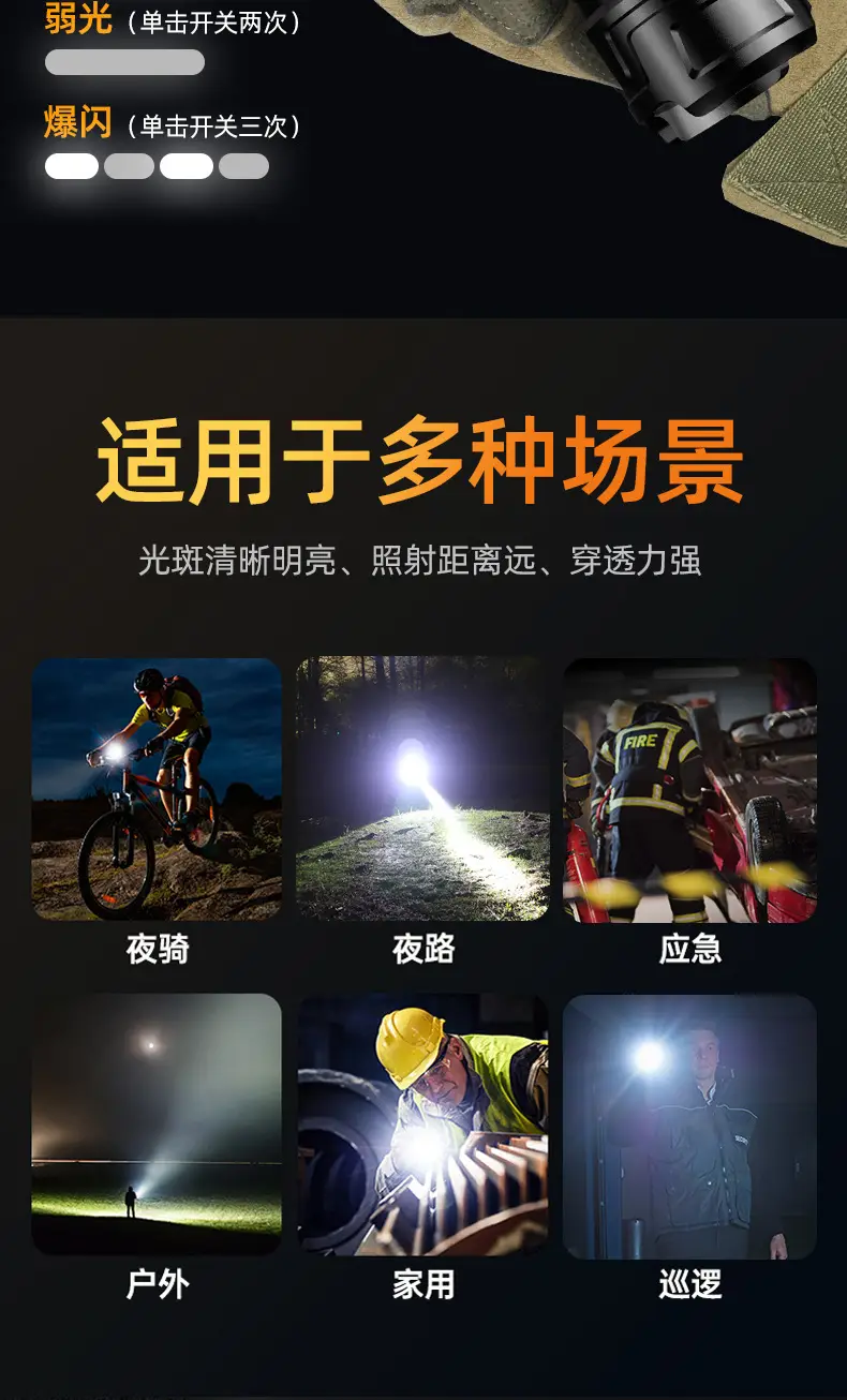 Ultra Bright Laser Cannon Flashlight for Outdoor Use β feature 10