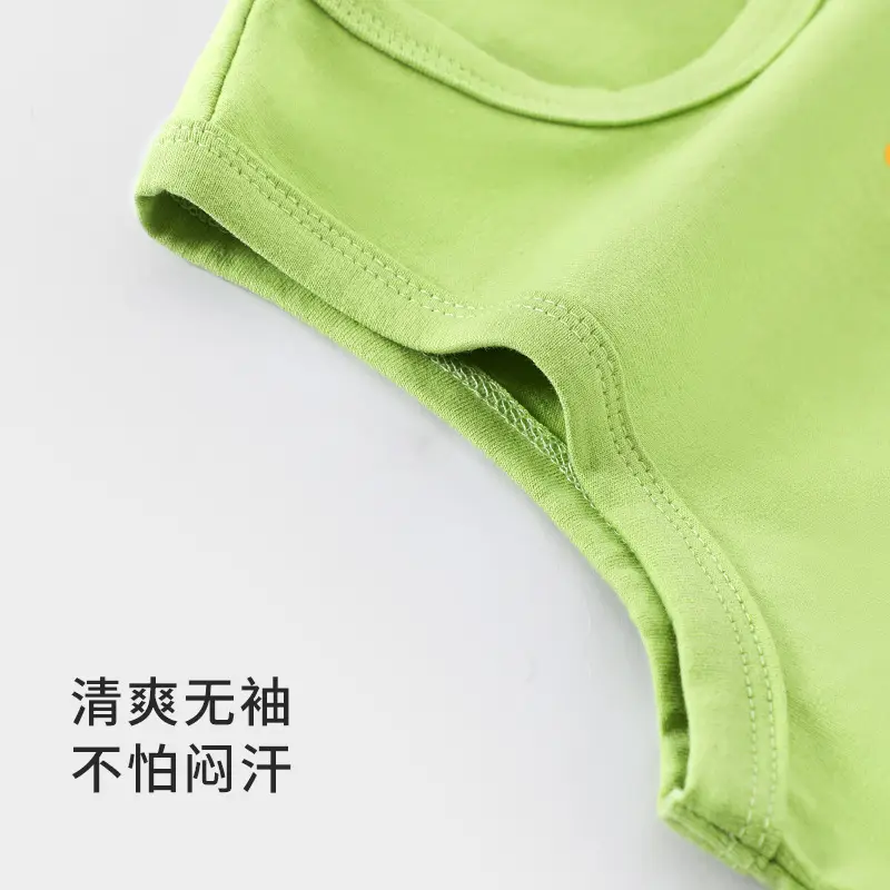 Baby Happy Hat Sleeveless Vest Yellow Cotton - Image 11