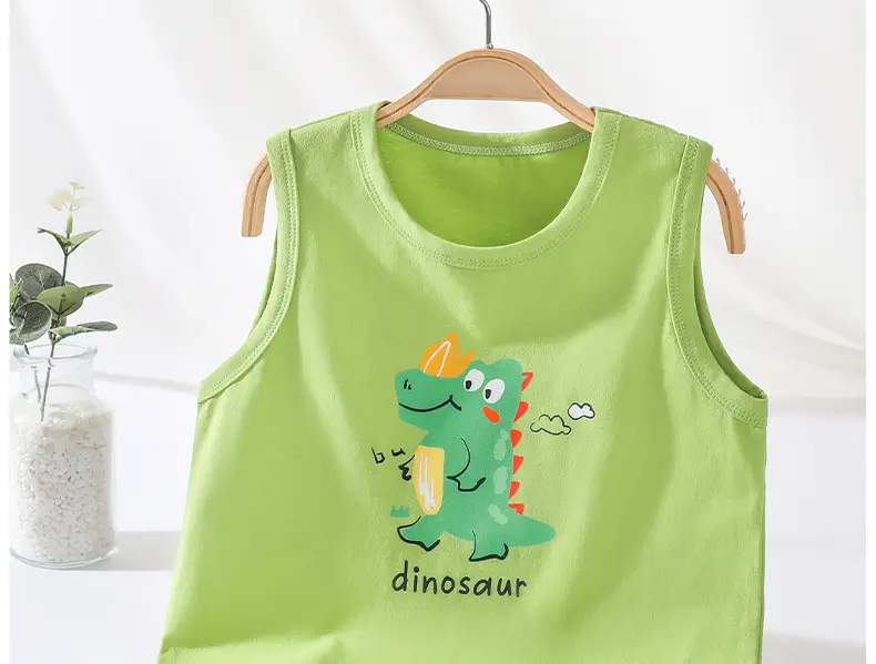 Baby Happy Hat Sleeveless Vest Yellow Cotton — feature 5