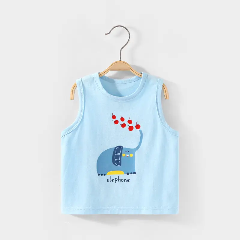 Baby Happy Hat Sleeveless Vest Yellow Cotton - Image 5
