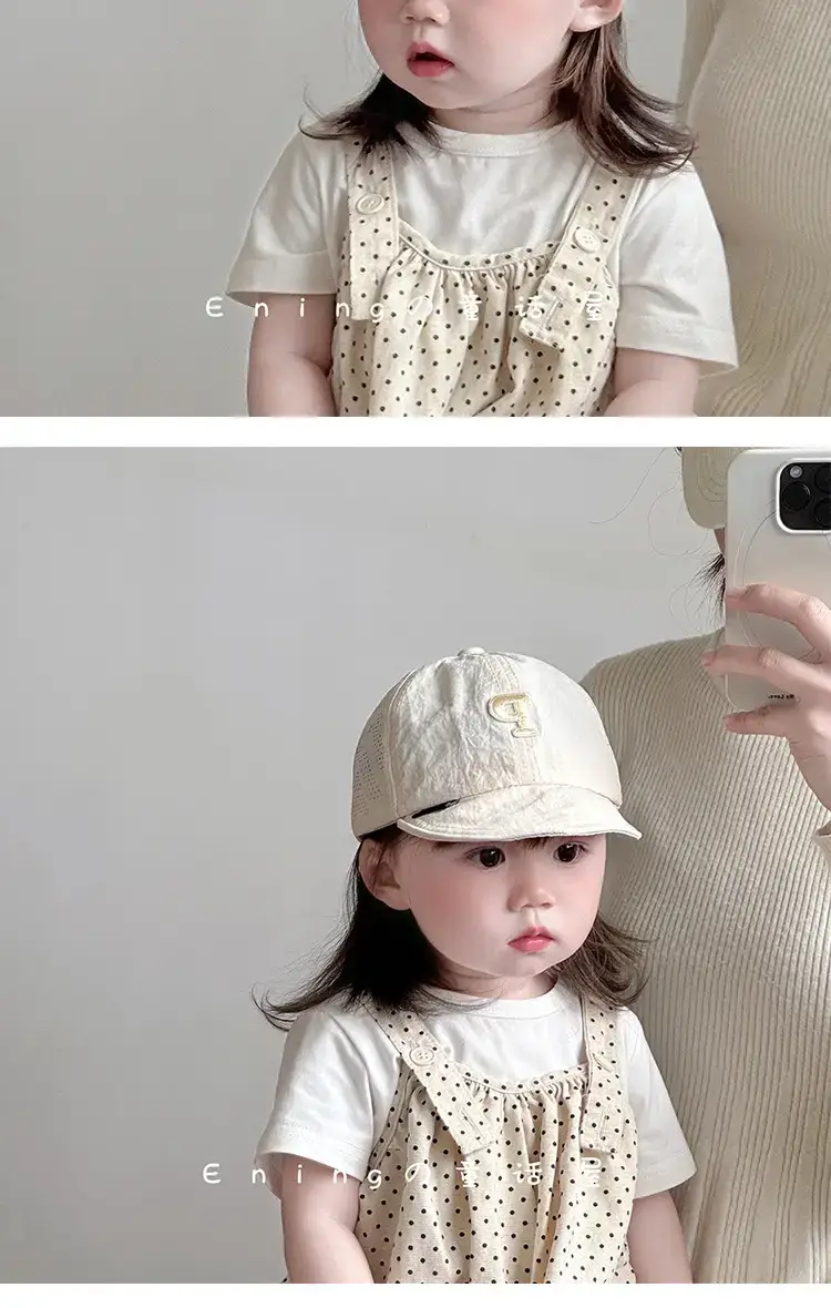 Baby Sun Hat White Mesh Spring Summer Cap — feature 3
