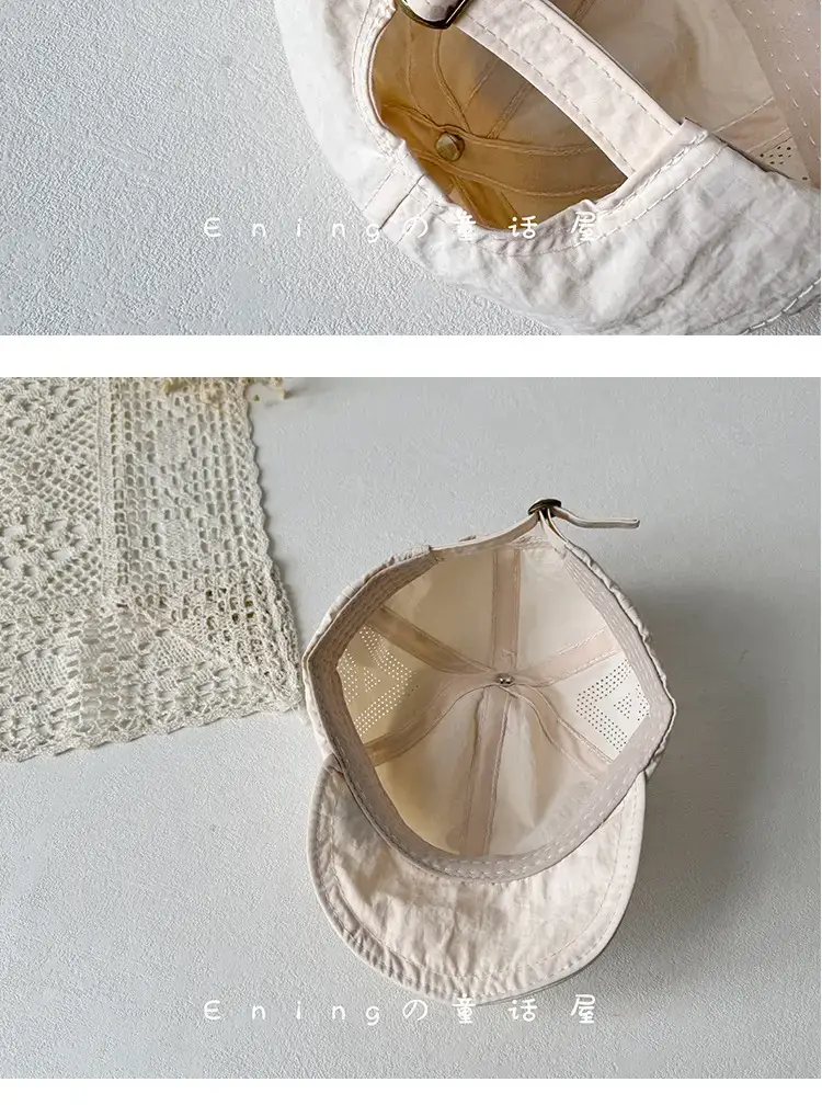Baby Sun Hat White Mesh Spring Summer Cap — feature 5