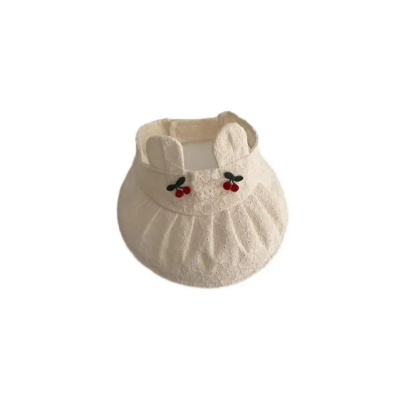 Baby Sun Hat with Sweet Duck Tongue & Lace Trim - Image 8