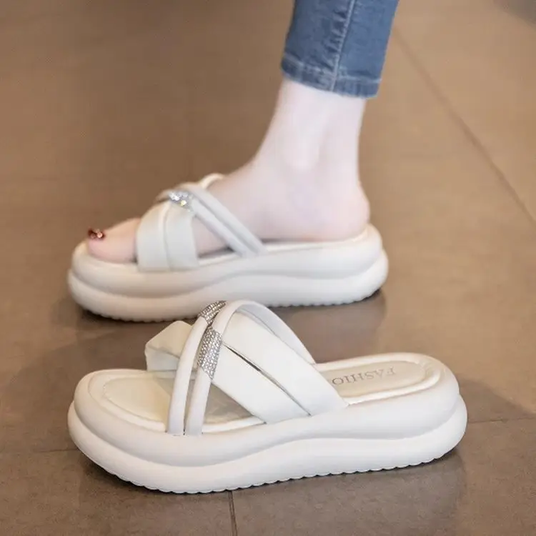 Women's Beige Platform Sandals Summer 2025 - Image 5