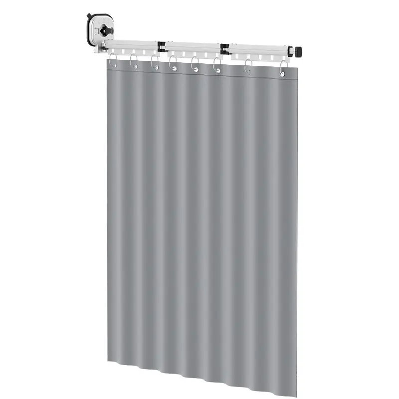Suction Cup Bathroom Shower Curtain Partition Curtain - Image 11