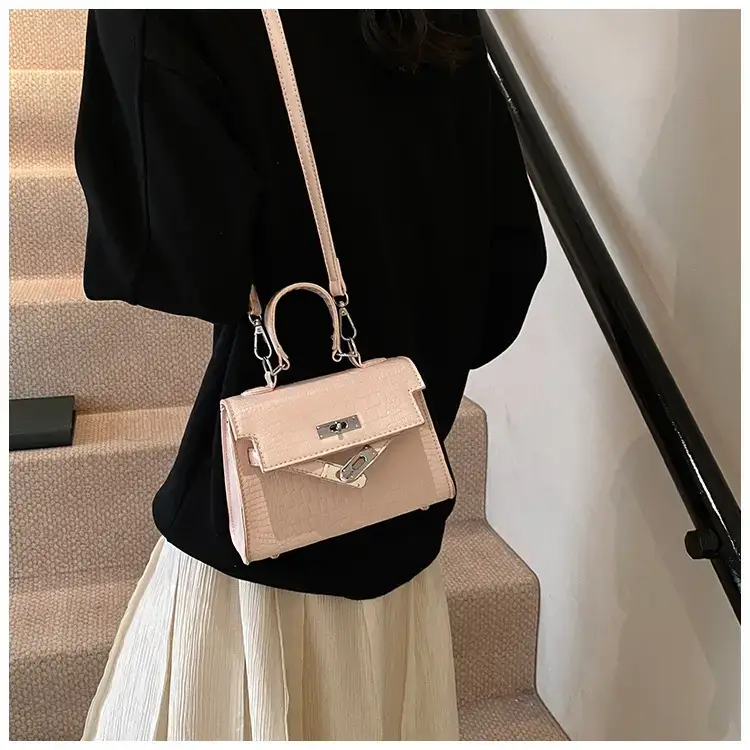 Women's White Croc Leather Crossbody Bag 2025 — feature 15