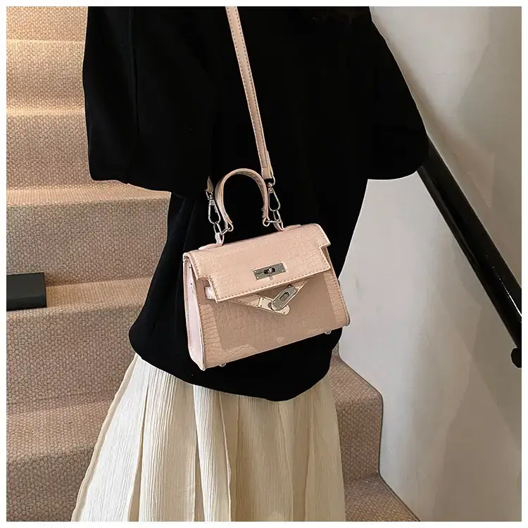Women's White Croc Leather Crossbody Bag 2025 — feature 18