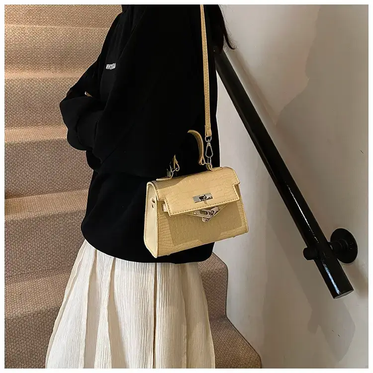 Women's White Croc Leather Crossbody Bag 2025 — feature 19